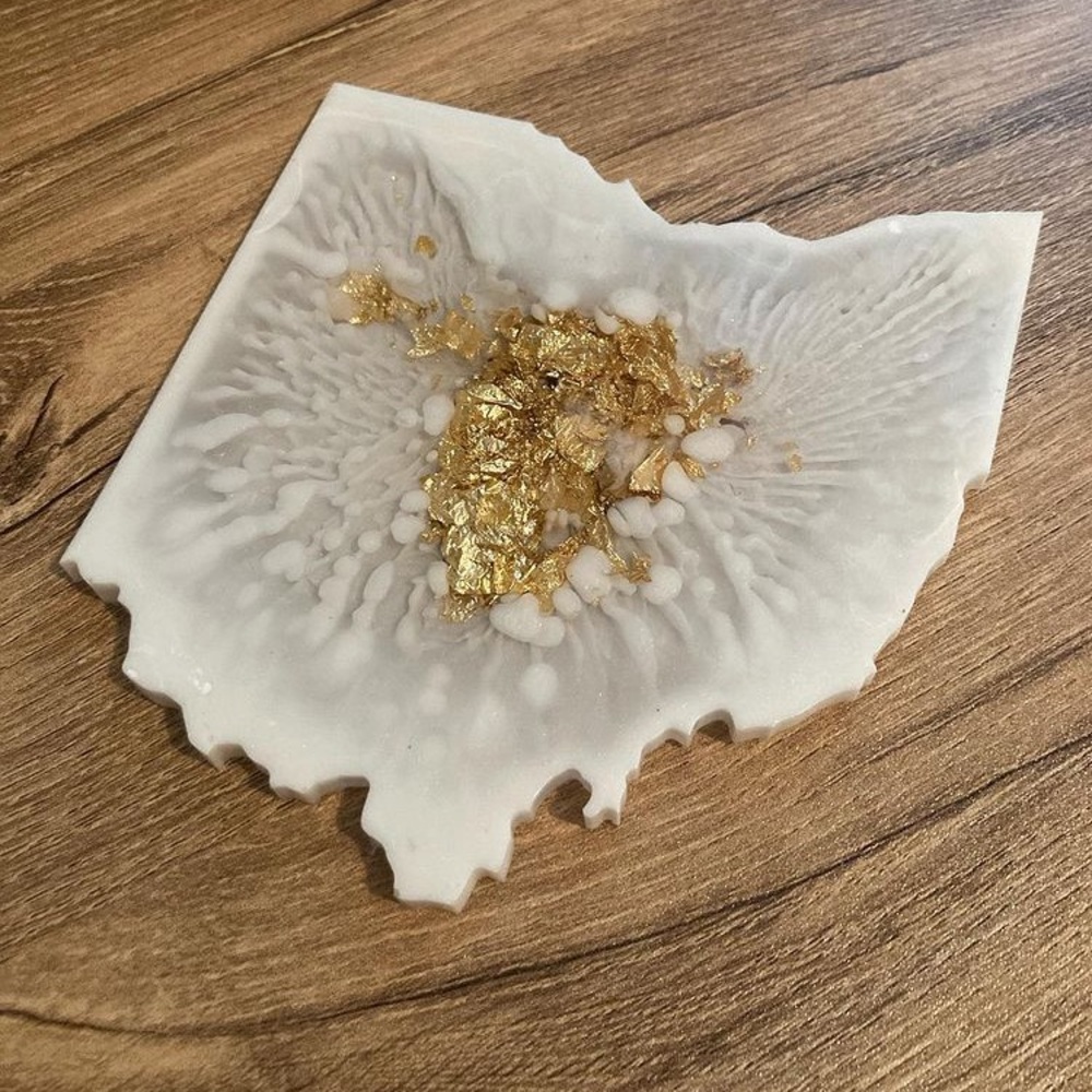 Home made Ohio coasters